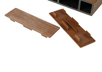 Brise soleil eindkap 4,2x14,5cm Teak (6 stuks)