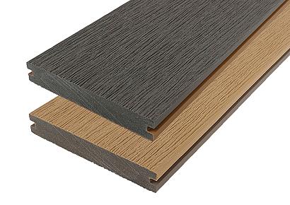 WPC 2,3x13,8x300cm Fiberdeck Vintage Lunar Grey/Cedar massief