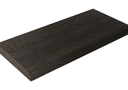 WPC 2,3x13,8x300cm Fiberdeck Vintage Wenge kantplank massief