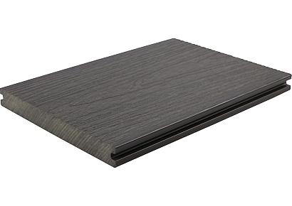 WPC 2,3x21x500cm Fiberdeck Premium massief Dark Grey