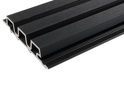 WPC WEO35 Gardenwall Ebony Black 3,3x17x390cm (wb 14cm) Brandklasse E