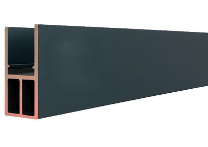 Boston alu versterkt profiel 2,5x3,5x175cm RAL7016