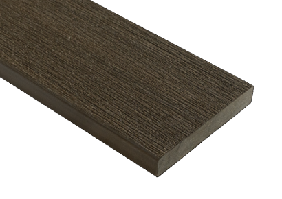 WPC 2,3x13,8x300cm Fiberdeck Vintage Wenge kantplank massief