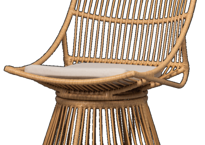 Alatna tuinstoel wicker naturel