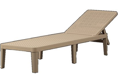 Jinte tuin ligbed kunststof zand