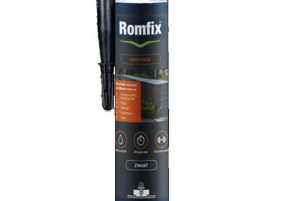 Romfix high tack zwart 290ml
