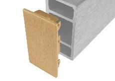 Brise soleil eindkap 4,2x9cm Cedar (12 stuks)