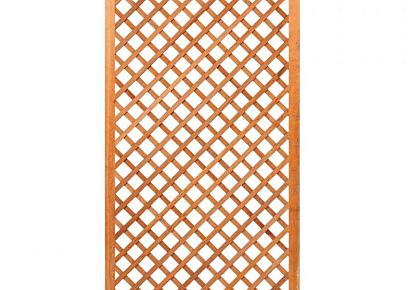 Trellis 90x180cm diagonaal hardhout met rechte lijst