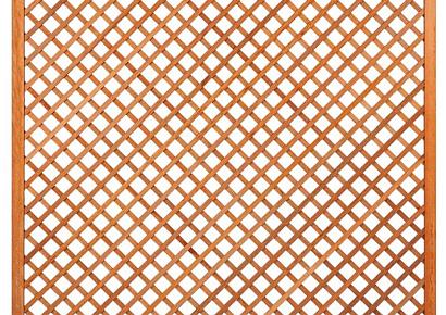 Trellis 180x180cm diagonaal hardhout met rechte lijst
