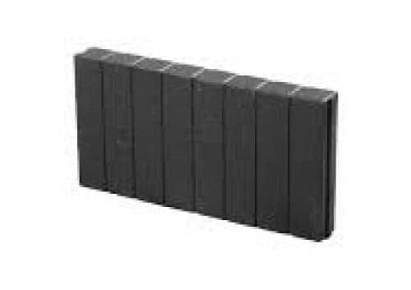 Mini Quadrobandpalissade 6x25x50cm zwart