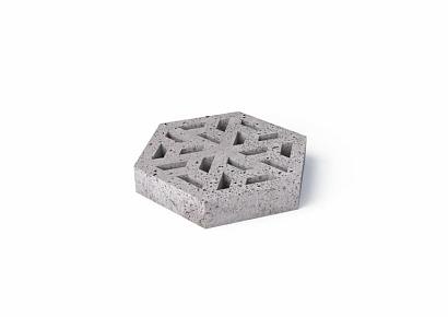 Hexagon tegel open 37,5x37,5x7cm grijs