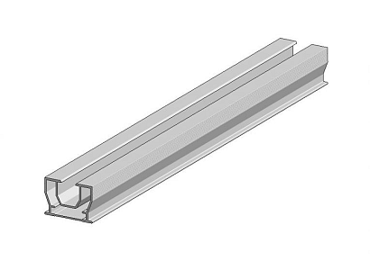 Aslon aluminium balk 2,5x3,5x400cm