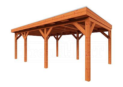 Buitenverblijf Mensa 675x400x260cm (bxdxh)