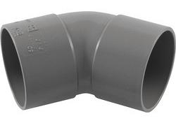 Drain pvc bocht 45gr grijs 80mm