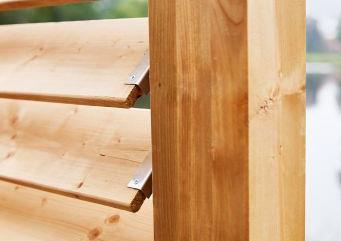 Flex Fence zelfbouwpakket excl. hout rvs lengte 220cm