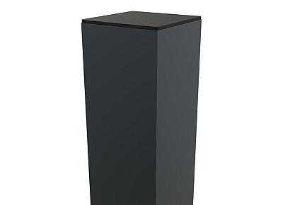Boston alu poortpaal 9x9x275cm hol dikte 4mm RAL7016