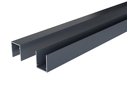 Boston alu U-lijst start/top 2,5x3x175cm zonder connectoren RAL7016