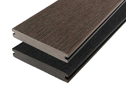 WPC 2,3x13,8x400cm Fiberdeck Vintage Graphite/Wenge massief