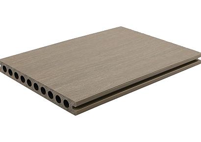 WPC 2,3x21x400cm Fiberdeck Premium RHK Light Grey