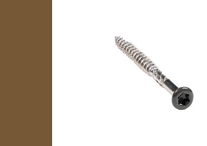 Cobra razorspin schroef rvs a2 5x60mm Teak voor montage op houten onderbalk (50 schroeven)