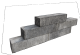 Blockstone small gothic 12x12x60cm laag a 16st