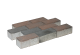 BKK 21x10,5x8cm bruin zwart 45st/m²