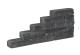 Pilestone line 40x15x10cm coal