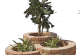 Pilestone ronde bloembak yellow creme