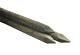 Gefreesde paal groen 250x7cm G/G