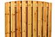 Grenen geschaafd plankenscherm 19-planks 180x180cm verticaal toog groen geïmpregneerd