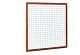 Hardhouten betonijzertrellis met maas 7,5x7,5cm in raamwerk 4,5x7cm 180x180cm