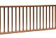 Hardhouten spijlenhek 180x80cm Frame 4,5x7cm spijlen 2x3cm