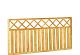 Rechthek met trellis 180x90cm