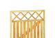 Rechthekpoort met trellis 100x90cm