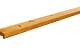 Grenen geschaafde afdekkap met sponning 3,5x8,5x235cm t.b.v. rechtscherm groen geïmpregneerd