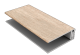 Durasid tweedelig bedrukt kunststof randprofiel foresta sheffield oak 300cm