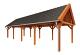 Buitenverblijf Zadeldak XL 1217x440x425cm (bxdxh)