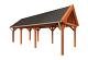 Buitenverblijf Zadeldak XL 875x380x395cm (bxdxh)