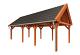 Buitenverblijf Zadeldak XL 885x440x425cm (bxdxh)
