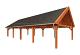 Buitenverblijf Zadeldak XXL 1505x700x535cm (bxdxh)