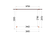 Aanbouwveranda Ancona 375x330x260cm (bxdxh)