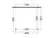 Aanbouwveranda Ancona 375x390x260cm (bxdxh)