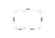 Buitenverblijf Palermo 550x370x245cm (bxdxh)