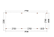 Buitenverblijf Casa 775x330x260cm (bxdxh)