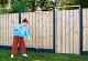 Beton eindpaal IJssel 10x10x180cm antraciet gecoat glad met diamantkop