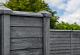 Beton afdekpet vlakke kop 14x14x5cm T-model wit/grijs