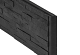 Leisteenmotiefplaat 4,8x26x184cm antraciet gecoat met mes en groef
