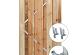 Tuindeur Solide 180x90cm recht geimp + ijzeren frame