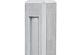 Beton eindpaal Hunze 10x10x145cm wit/grijs diamantkop voor 2x glad of motiefplaat