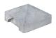 Beton afdekpet 14x14x5cm eindmodel wit/grijs met diamantkop